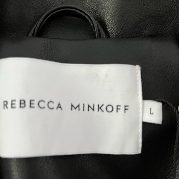 SOLD ⭐️Rebecca Minkoff Black Moto Jacket L - Picture 8 of 8